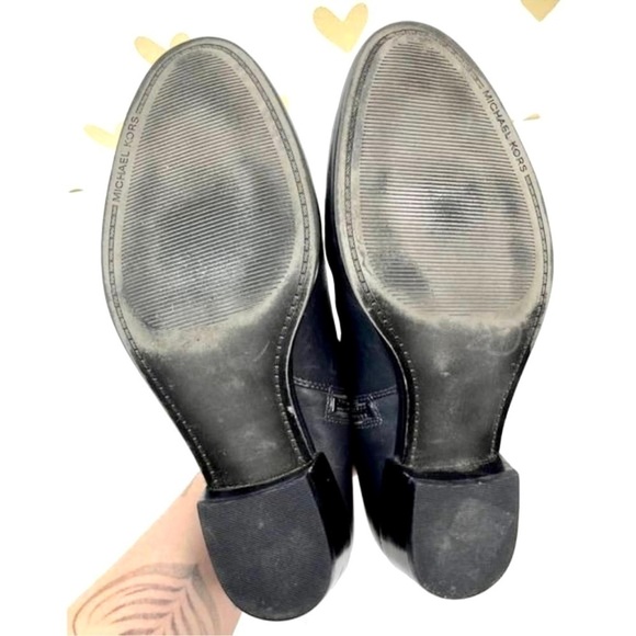 MICHAEL Michael Kors Harland Ankle Black leather Booties women’s size 6 - Picture 8 of 8